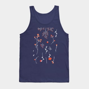 Botanical Colorful Wild Flowers Tank Top